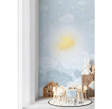 A.S. CRÉATION Fotobehang vlies 77064-1 Lilly & Luis zon wolken blauw wit