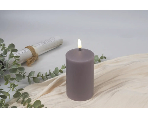 Decoratieve ledkaars met levensechte vlam