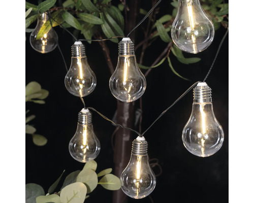 Decoratieve lichtslinger met lampen in de vorm van een peer