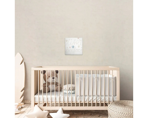 Kinderkamer met ledikant, speelgoed en muurschildering Little Explorer