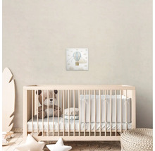 Schilderij canvas Luchtballon beige 30x30 cm
