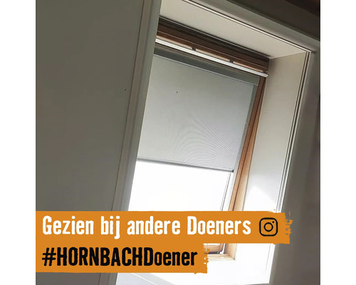 Dakvenster met rolgordijn voor verduistering