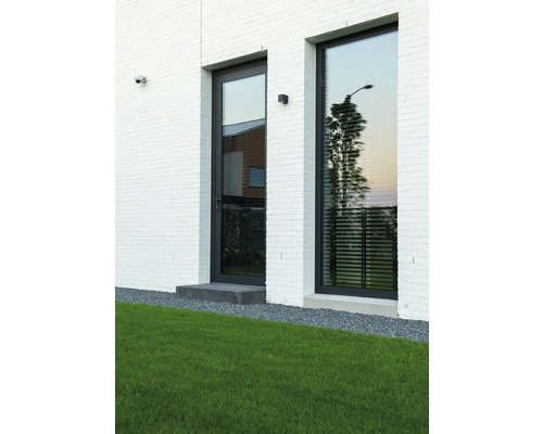 Moderne gevel met deur en raam