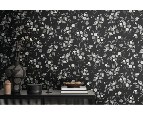 Decoratief behang met floraal eucalyptuspatroon