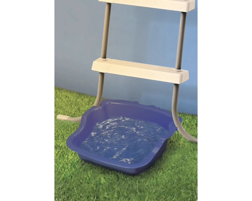 Voetenbad voor zwembadladder om voeten te reinigen voordat u het zwembad betreedt