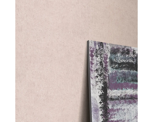 Abstract schilderij met paarse en zwarte tinten