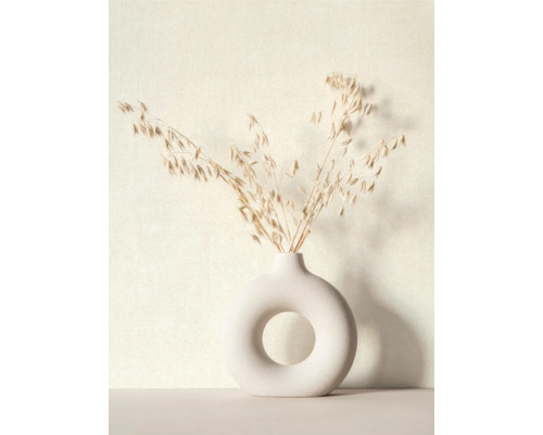 Decoratieve haver takken in een vaas met ringdesign