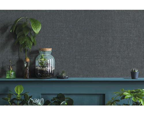 Decoratieve kamerplanten op een richel voor een grijze muur