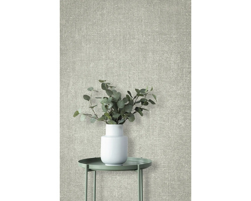 Textielbehang met canvasstructuur in de kamer