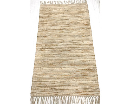 Rechthoekig vloerkleed met franjes