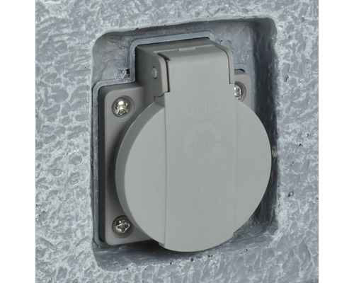 Opbouwstopcontact met klapdeksel