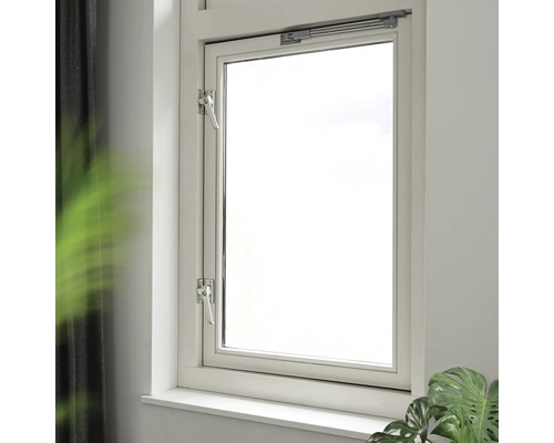 Raam met raamkruk en raambeslag