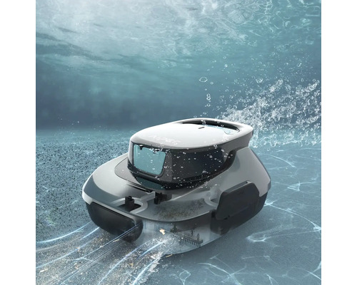 Automatische zwembadreiniger onder water