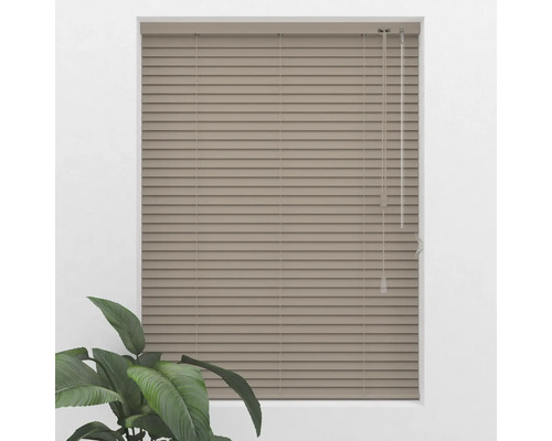 Raam met gesloten aluminium jaloezie