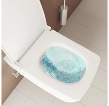 Witte douchewc met open deksel