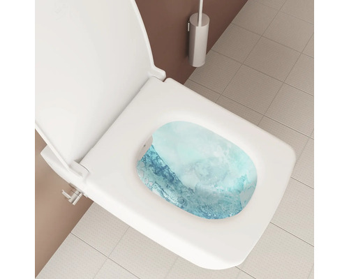 Witte douchewc met open deksel