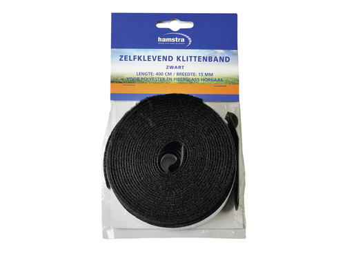 Hamstra zelfklevend klittenband, 400 cm lang en 15 mm breed