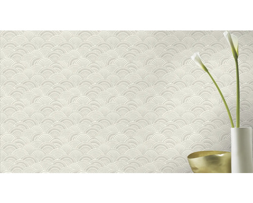 Behang met halfrond patroon