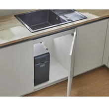Keuken met spoelbak en KEO-systeem onder de spoelbak