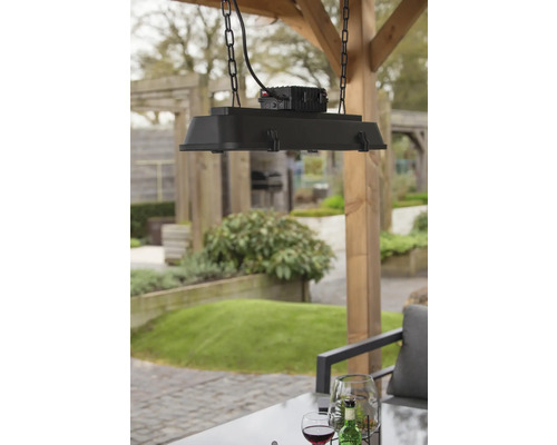 Hangende spot met kettingophanging voor buiten