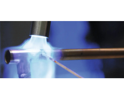 Hardsolderen van koperen buizen met een gasbrander