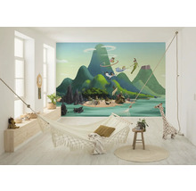 Kamer met Peter Pan-behang, hangmat en decoratieve accessoires voor kinderen