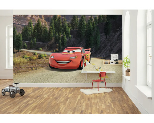 Kinderkamer met fotobehang met Lightning McQueen-motief