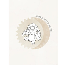 Illustratie van Stitch met de tekst Move with Love