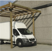 Houten carport voor bestelwagens