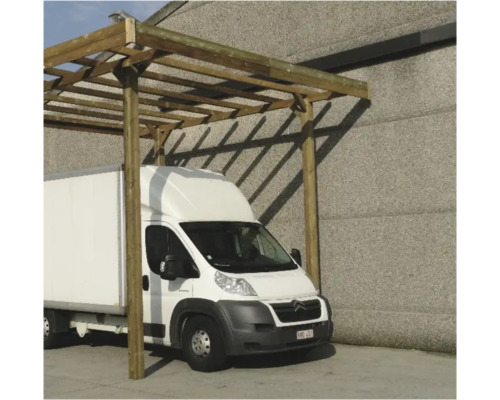 Houten carport voor bestelwagens