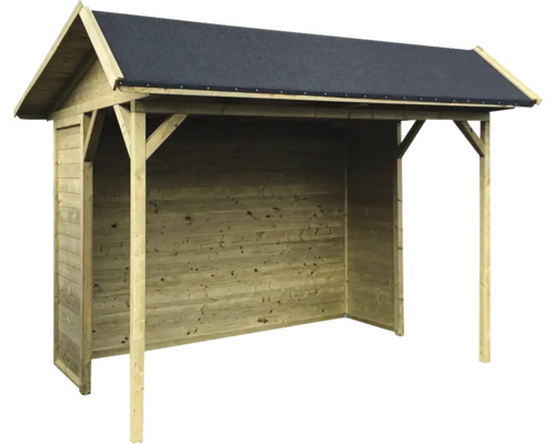 Houten afdak met dak