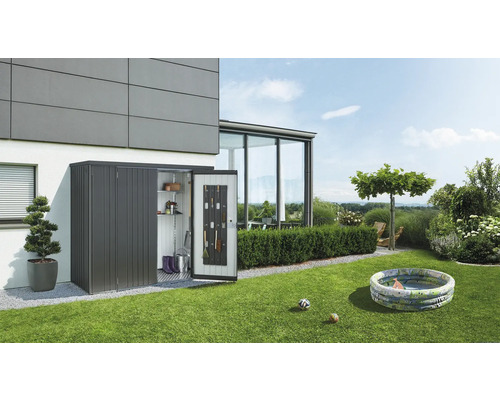 BIOHORT Berging formaat 230 donkergrijs-metallic 227x83 cm