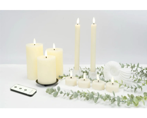 Decoratieve LED-kaarsen met afstandsbediening en timer