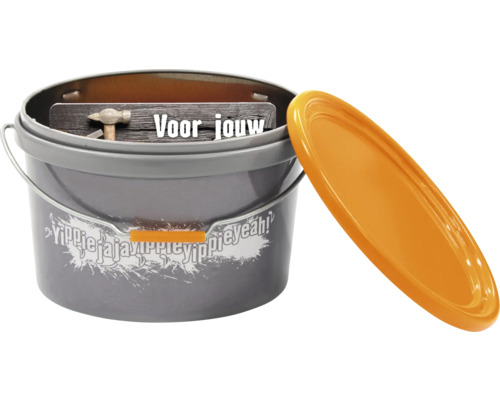 Verfemmer met deksel en wenskaart