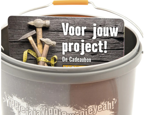 Emmer met cadeaubon voor uw project