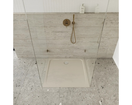 Inloopdouche met douchebak, kraan en douchekop