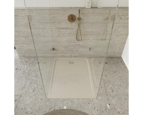 Inloopdouche met douchebak en douchekraan