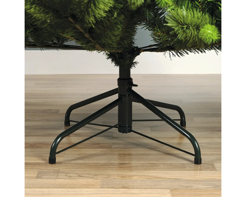 Detailopname van de voet van een kunstkerstboom