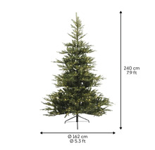 Kunstkerstboom met verlichting, hoogte 240 cm
