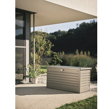 BIOHORT Opbergbox 130 staal kwartsgrijs 460 L, 134x62x71 cm