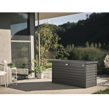 BIOHORT Opbergbox 130 staal antraciet 460 L, 134x62x71 cm