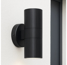 Zwarte metalen buitenwandlamp
