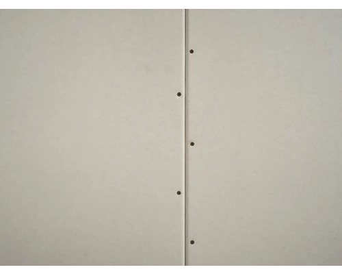 Detailopname van een gipsplaat met schroeven