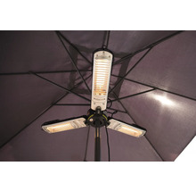 Terrasverwarmer voor montage onder een parasol