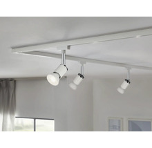 Plafondrail met drie spots voor ruimteverlichting