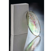 Decoratief object met betonblok en acryl schijf