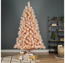 Gedecoreerde, kunstmatige kerstboom met geschenken in de woonkamer