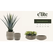 Decoratieve kunstplanten in potten in verschillende maten