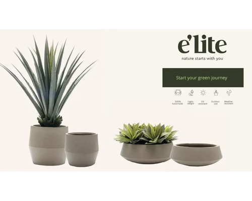 Decoratieve kunstplanten in potten in verschillende maten