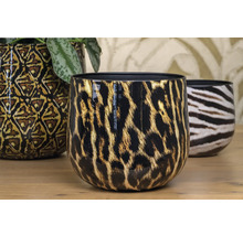 Decoratieve bloempotten met dierenprint